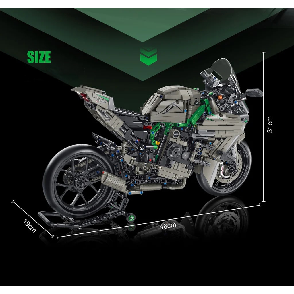 Ca Qua Sa Ki H2R Pan Lót 672103 Mô Hình Xe Technic Tỷ Lệ 1:5 Đồ Chơi Lắp Ráp 1968pcs Sieuthidochoitritue