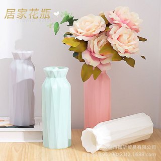 Bình Hoa Nhựa Tròn Phong Cách Bắc Âu, Loại 1, Đựng Được Nước, Dùng Cắm Các Loại Hoa