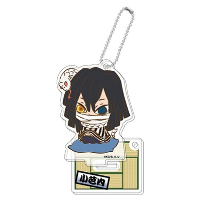 2534838 Standee mô hình nhân vật Kimetsu no Yaiba Bandai Spirits PuchiZabu Stand Mini Acrylic Keychain A - Iguro Obanai