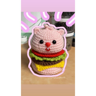 Hamburger Loopy len handmade