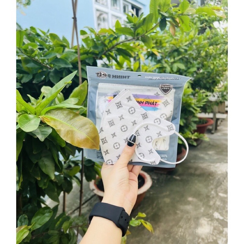 Sét 50 cái Khẩu trang 5D Thịnh Phát - Hoạ Tiết LV