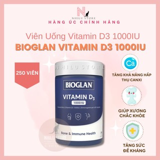 Viên uống bổ sung vitamin d3 bioglan 1000iu