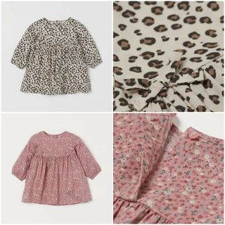 Váy dài tay báo HM H&M_hàng chính hãng authentic