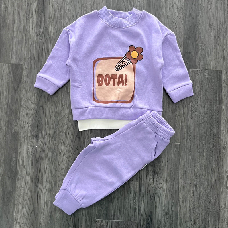 Bộ nỉ bông ấm xuất Hàn cho bé trai/ bé gái 90-130