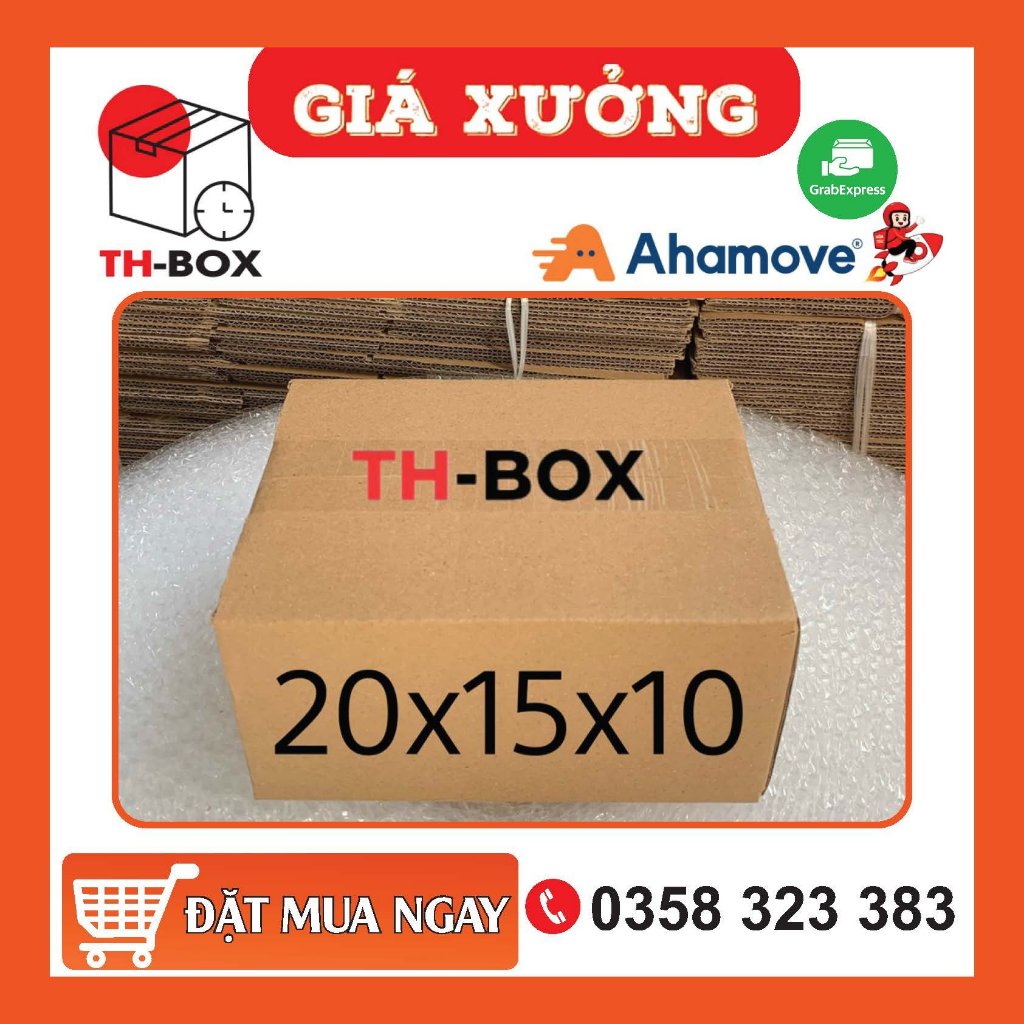 20x15x10 Combo 10 Hộp carton đóng hàng