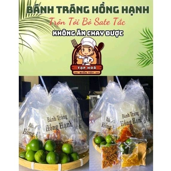 10 Bịch Bánh Tráng Trộn Hồng Hạnh Các Loại