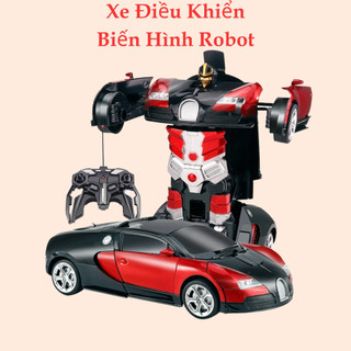 Ô tô điều khiển từ xa xe điều khiển từ xa màu đỏ bóng biến hình robot chất liệu cao cấp thiết kế siêu đẹp
