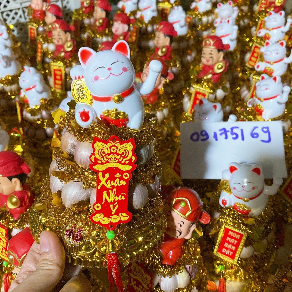 Tháp tỏi Mèo chiêu tài mới 2024