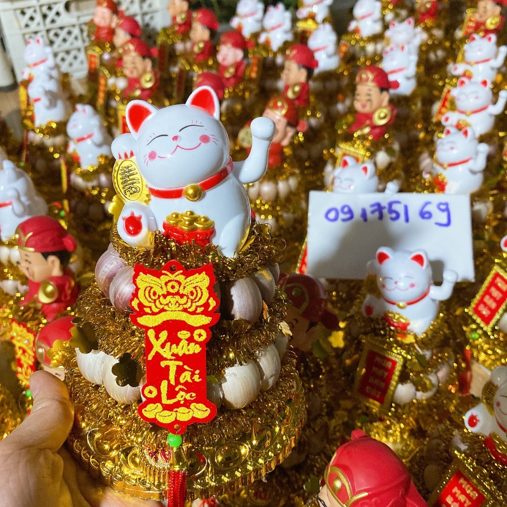 Tháp tỏi Mèo chiêu tài mới 2024