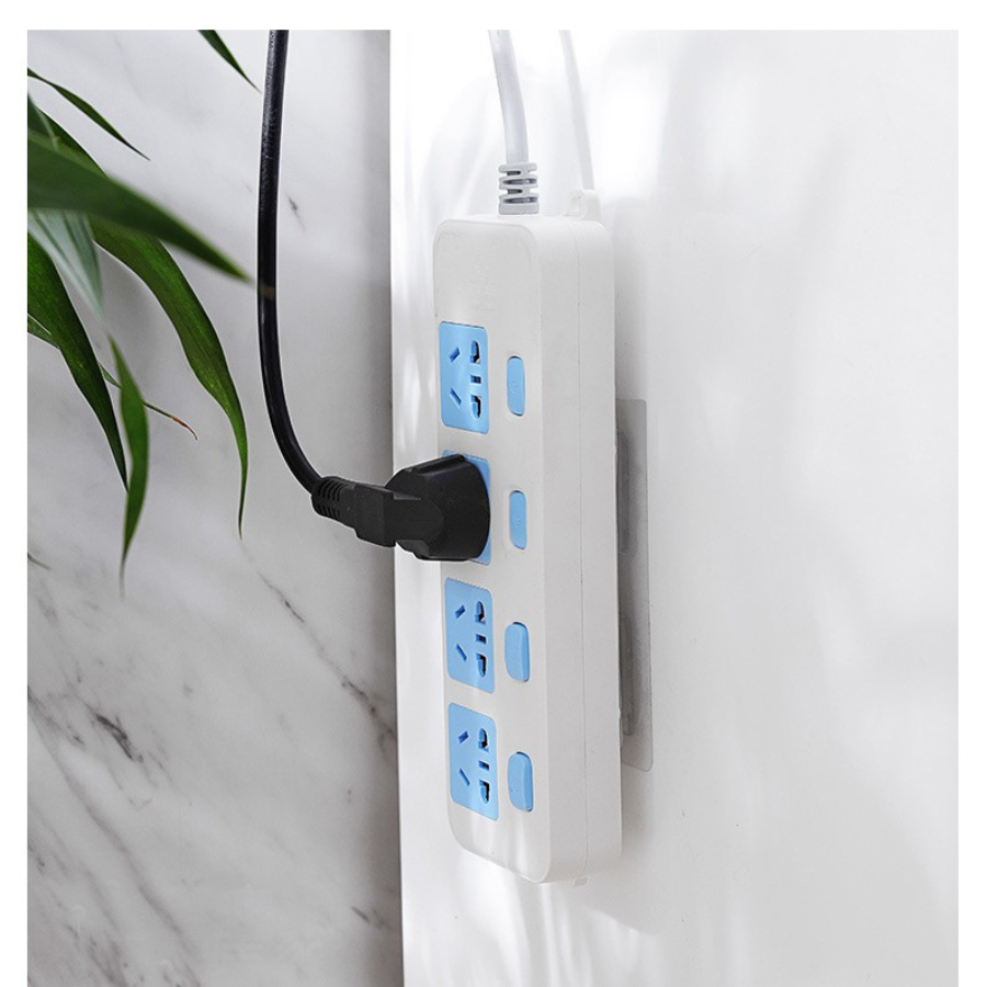 Bộ 2 miếng dán tường trong suốt HOTECH treo ổ cắm điện - wifi - tranh ảnh - treo vật dụng tiện dụng DTODDH