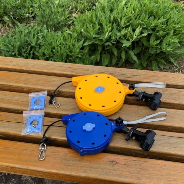 KhaLy Cuộn Dây bảo hiểm cần câu tay, gắn vào Thùng câu đài hoặc ghế câu,dây bảo vệ cần tay Đồ Câu KhaLy PK-40