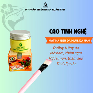 Cao Tinh Nghệ NGÂN BÌNH - Mặt nạ ngủ Cao Tinh Nghệ, Trắng hồng da, mờ thâm, nám, tàn nhang, se lỗ chân lông, giảm mụn