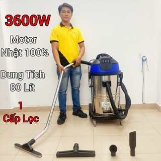 Máy hút bụi nước công nghiệp và nhà xưởng 80 lít model: dv2-80jp - 1500m2 -3000m2