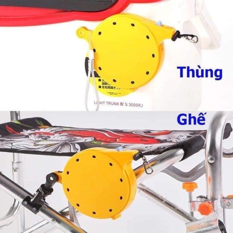 KhaLy Cuộn Dây bảo hiểm cần câu tay, gắn vào Thùng câu đài hoặc ghế câu,dây bảo vệ cần tay Đồ Câu KhaLy PK-40