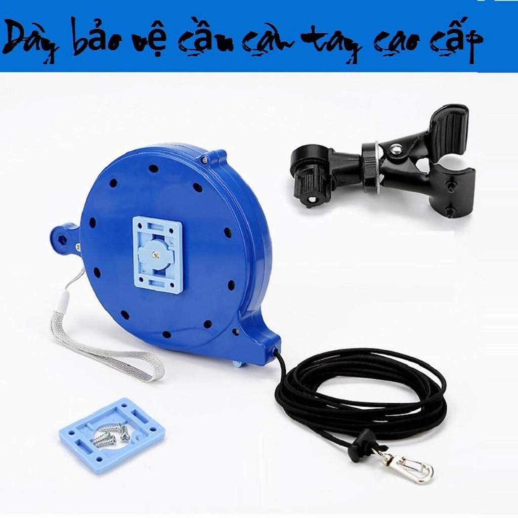 KhaLy Cuộn Dây bảo hiểm cần câu tay, gắn vào Thùng câu đài hoặc ghế câu,dây bảo vệ cần tay Đồ Câu KhaLy PK-40