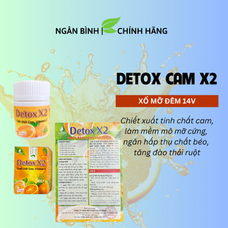 Detox Cam xổ mỡ, giảm cân 14 viên