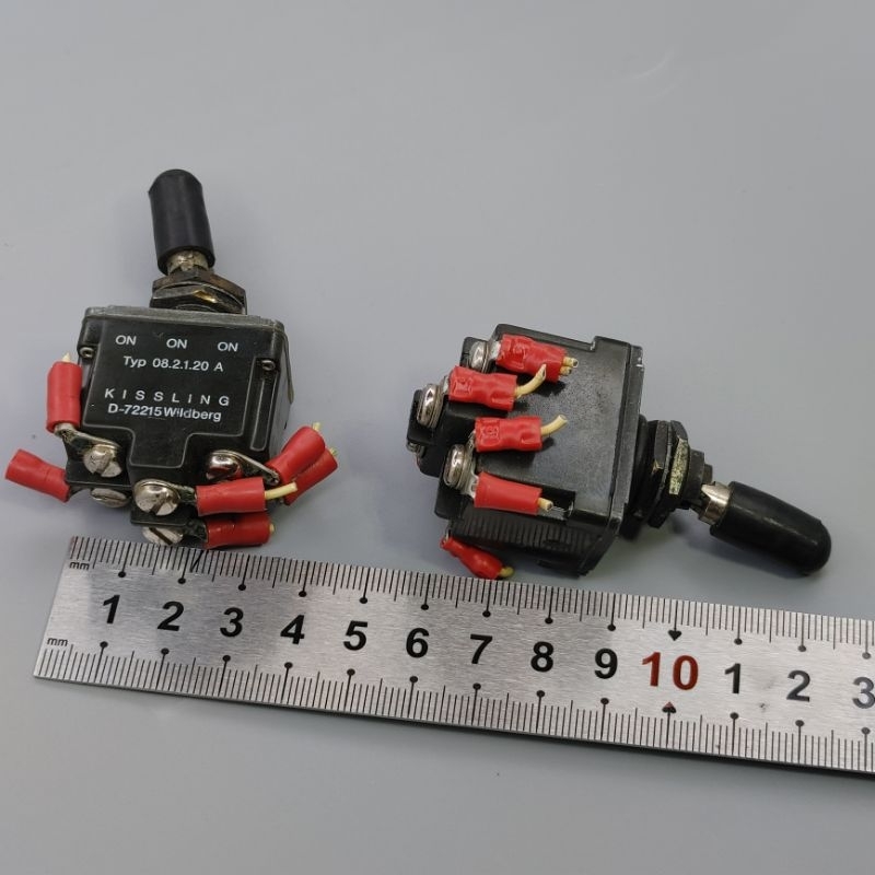 Công tắc gạt 6 chân tháo máy, 2 chế độ và 3 chế độ