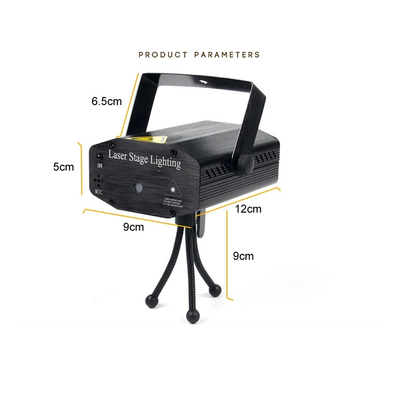 Đèn laser trang trí sân khấu phòng bay, phòng hát karaoke và party - Tự động nháy theo nhạc - Nhiều hiệu ứng màu sắc