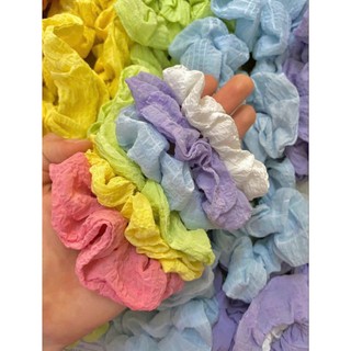scrunches bèo dún màu pastel
