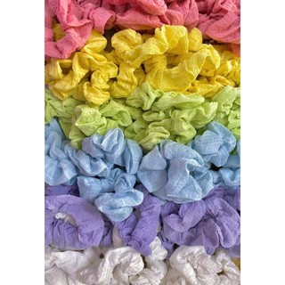 scrunches bèo dún màu pastel