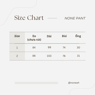 NONEAH - Quần Dài Ống Rộng NONE PANT