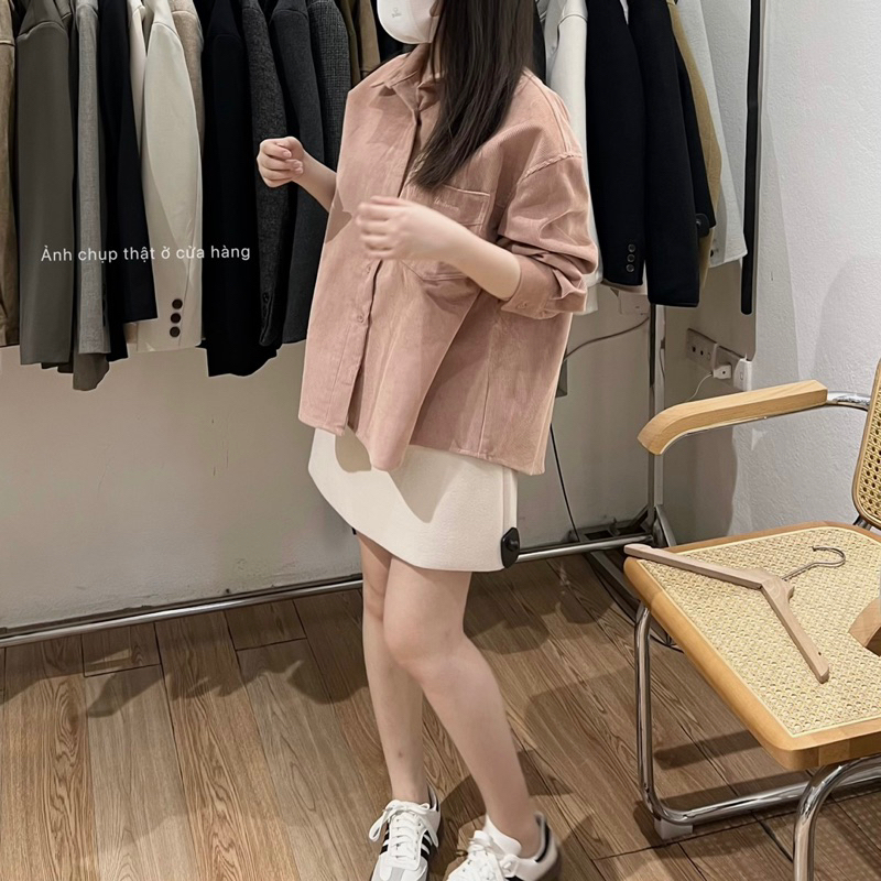 Sơ mi nhung xuất Hàn WE ARE JP6820