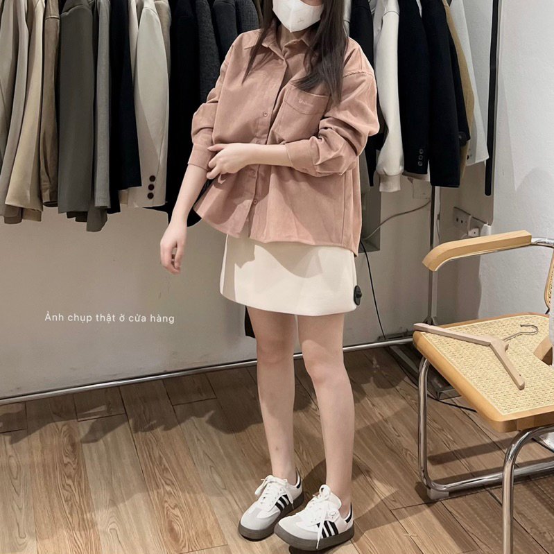 Sơ mi nhung xuất Hàn WE ARE JP6820