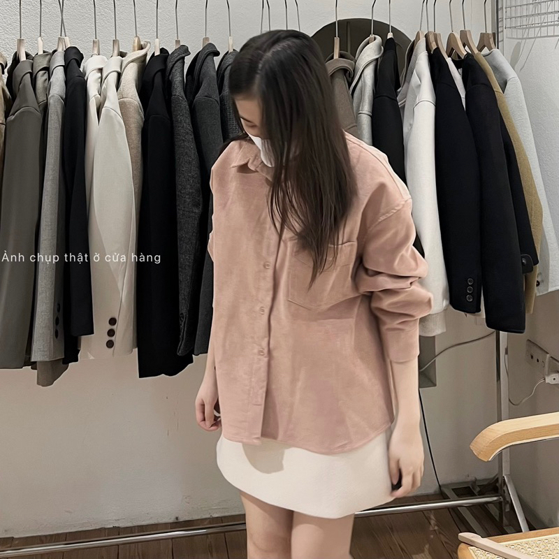 Sơ mi nhung xuất Hàn WE ARE JP6820