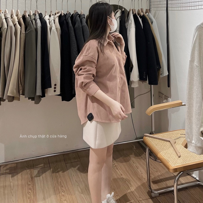 Sơ mi nhung xuất Hàn WE ARE JP6820