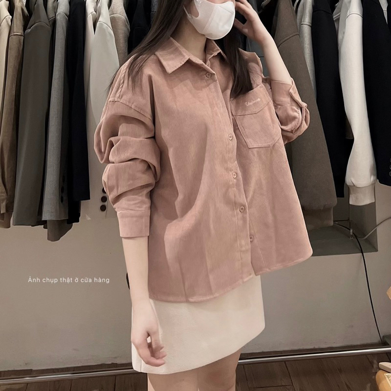 Sơ mi nhung xuất Hàn WE ARE JP6820