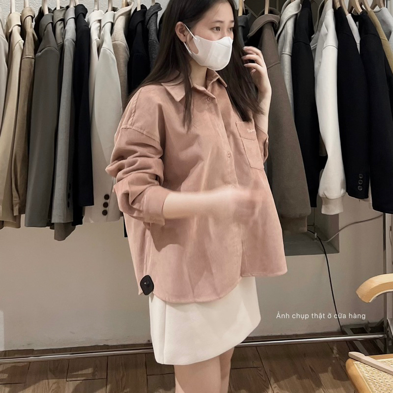 Sơ mi nhung xuất Hàn WE ARE JP6820