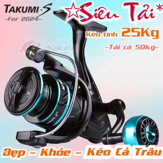 Máy Câu Cá Chính Hãng TAKUMI -  SIÊU KHỎE - TỐT NHẤT - FULL Kim loại Siêu Bền - Máy câu iso, câu lăng-xê, câu lure..