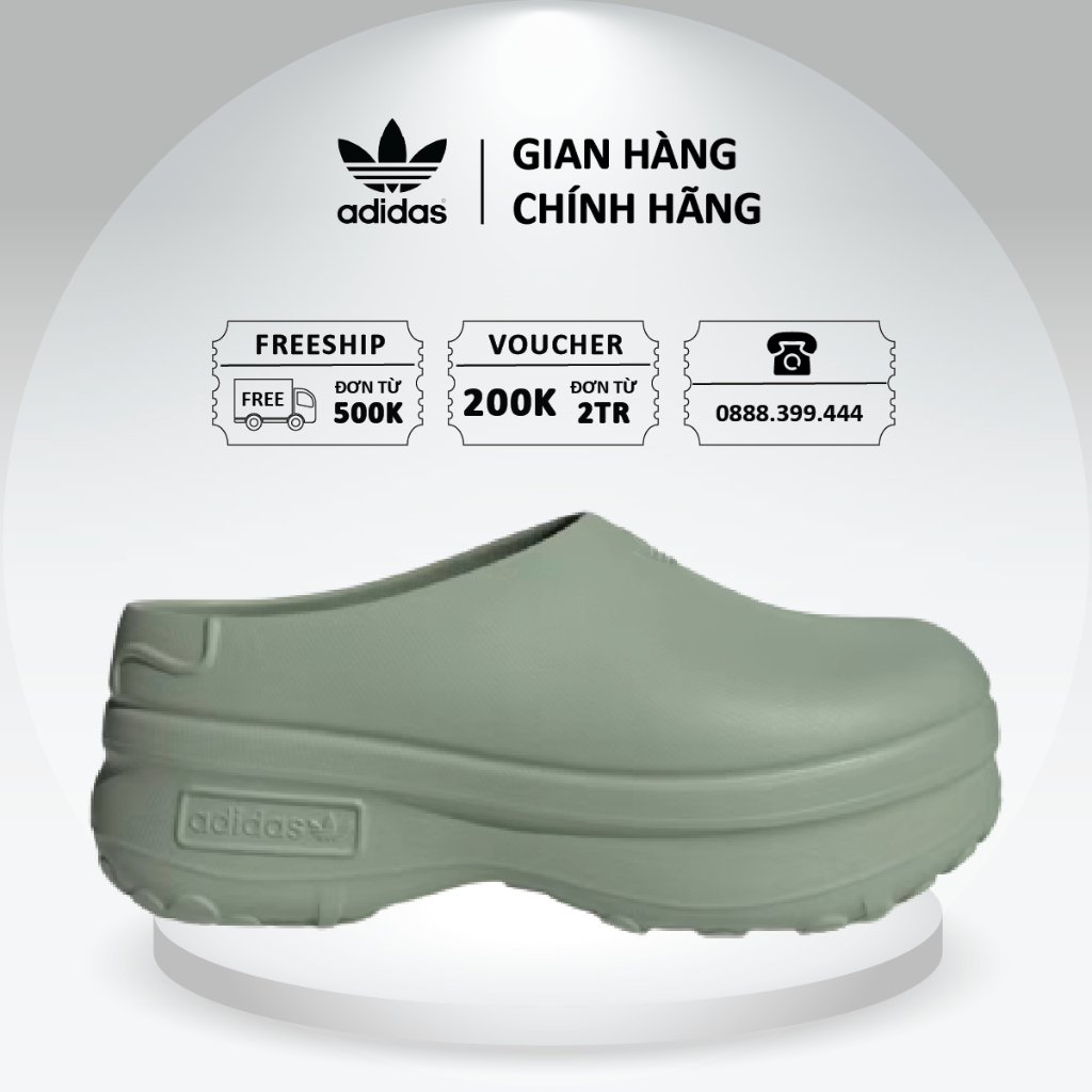 [ CHÍNH HÃNG ] Giày AdiFOM Stan Smith Mule 'Silver Green' IE7053