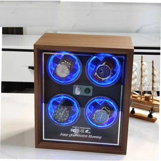 Hộp Lắc Xoay Đồng Hồ Cơ 4 Chiếc Giả Da Đà Điểu, Cá Sấu, Cacbon Giá Rẻ Hàng Cao Cấp