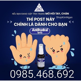 XỊT NGĂN MỒ HÔI TAY CHÂN - ANTIHYDRAL Bill ĐỨC - Feedback ảnh sau