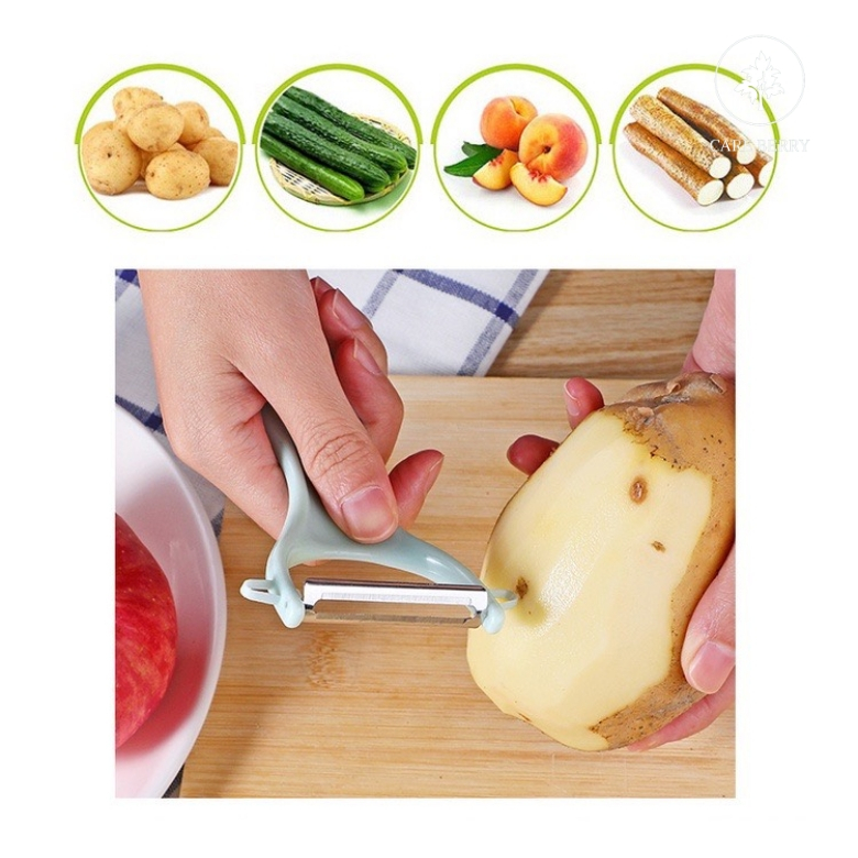 Dao bào đa năng inox cán nhựa đỏ siêu bén