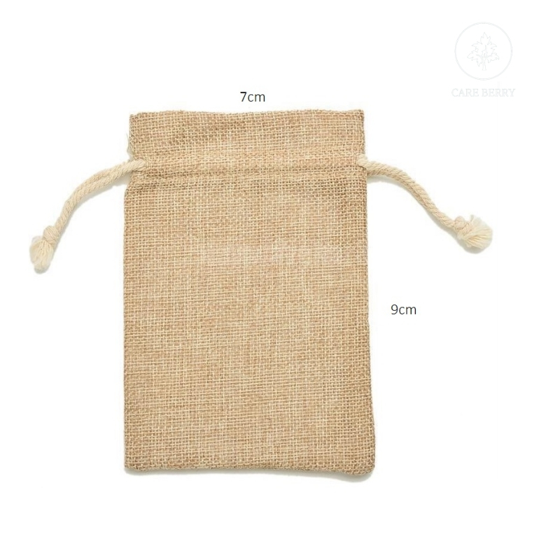 Túi vải bố dây rút đựng quà cưới, cà phê treo ô tô, hoa thơm