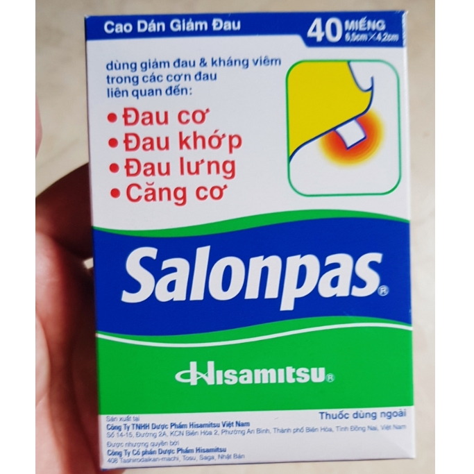 SALONPAS HỖ TRỢ GIẢM ĐAU KHỚP, ĐAU CƠ, ĐAU LƯNG SIÊU TIẾT KIỆM
