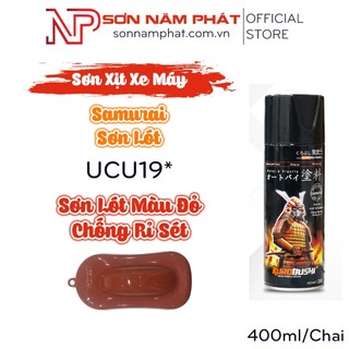 Sơn xịt samurai sơn lót chống gỉ sét kim loại ucu19* màu đỏ
