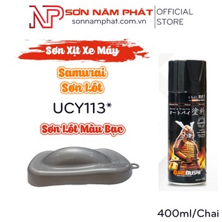 Sơn xịt samurai sơn lót màu bạc ucy113*