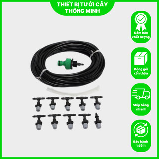 Bộ Kit 12 Đầu Tưới Phun Sương Tưới Lan, Làm Mát Đơn Giản