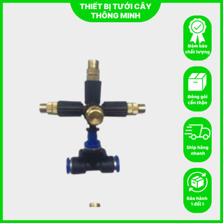 Béc phun sương đồng chân tê 8mm - 10 bộ