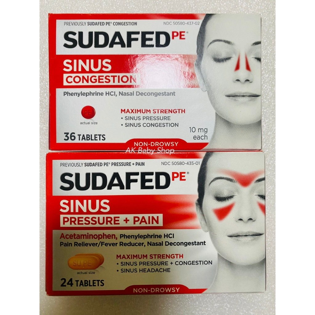 Sudafed PE hỗ trợ giảm tắc nghẽn xoang mũi