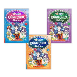 Sách - Combo tô màu công chúa xinh đẹp