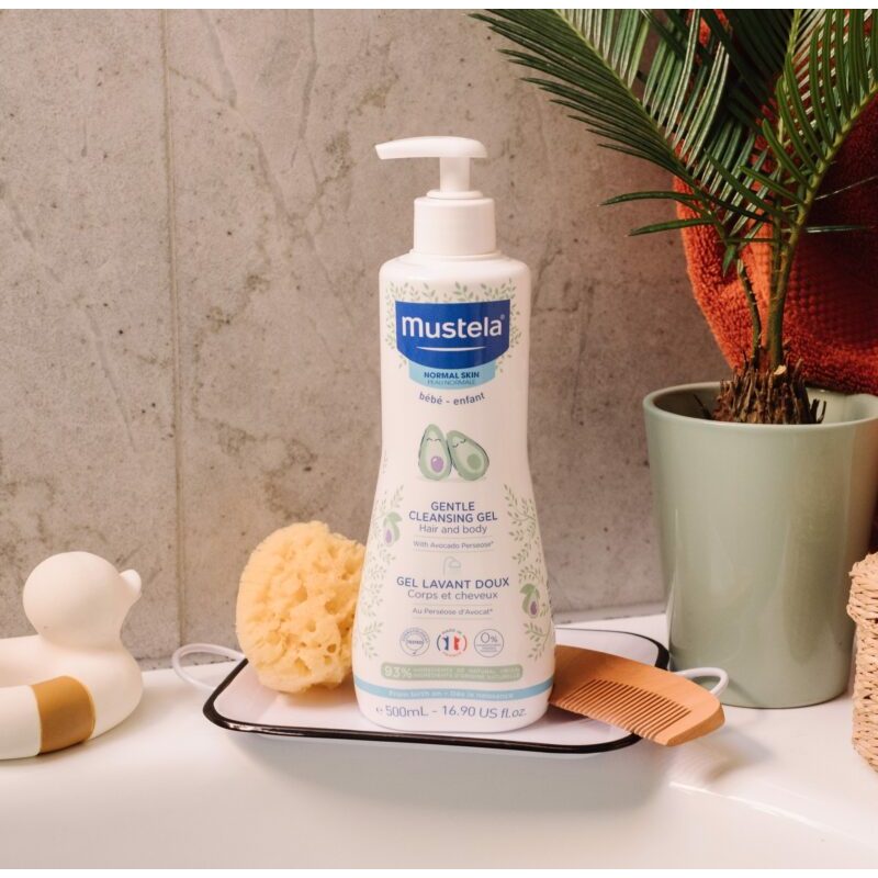 Sữa tắm gội cho em bé da thường Mustela Gentle Cleansing Gel 200ML/500ML/750ML