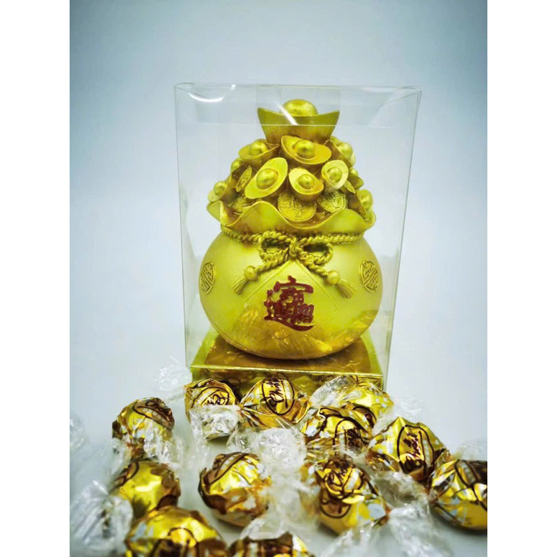 Kẹo socola hủ tài lộc màu đỏ- màu vàng