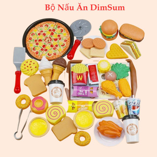 Bộ nấu ăn cho bé đồ chơi nấu ăn DIMSUM đa dạng chi tiết giúp bé phát triển kỹ năng tương tác với gia đình