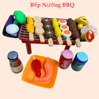 Bộ bếp nướng mini đồ chơi nấu ăn mini cho bé chơi đồ hàng