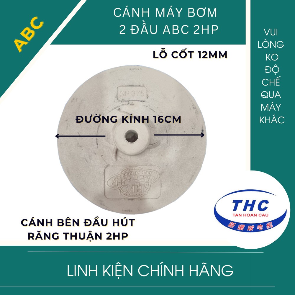 Cánh máy bơm nước ABC 2 Đầu Tân Hoàn Cầu