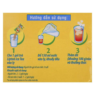 [Lipton] Trà hoà tan IceTea vị Đào 192g (16gói x 12g)